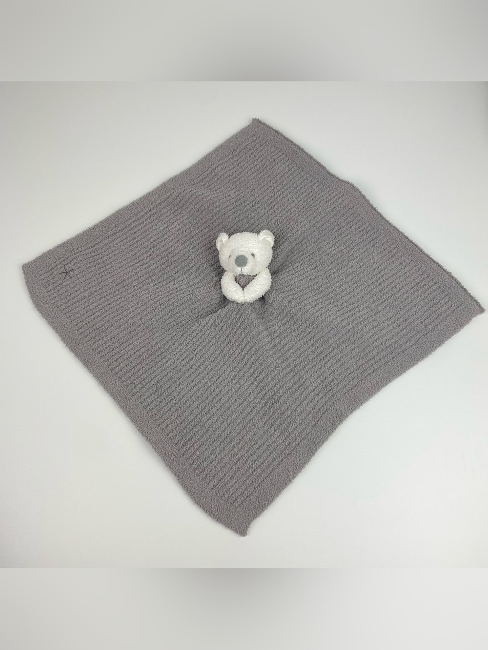 Barefoot Dreams Grey Bear Buddie Lovey Unisex Baby Security Blanket CozyChic - Picture 13 of 13